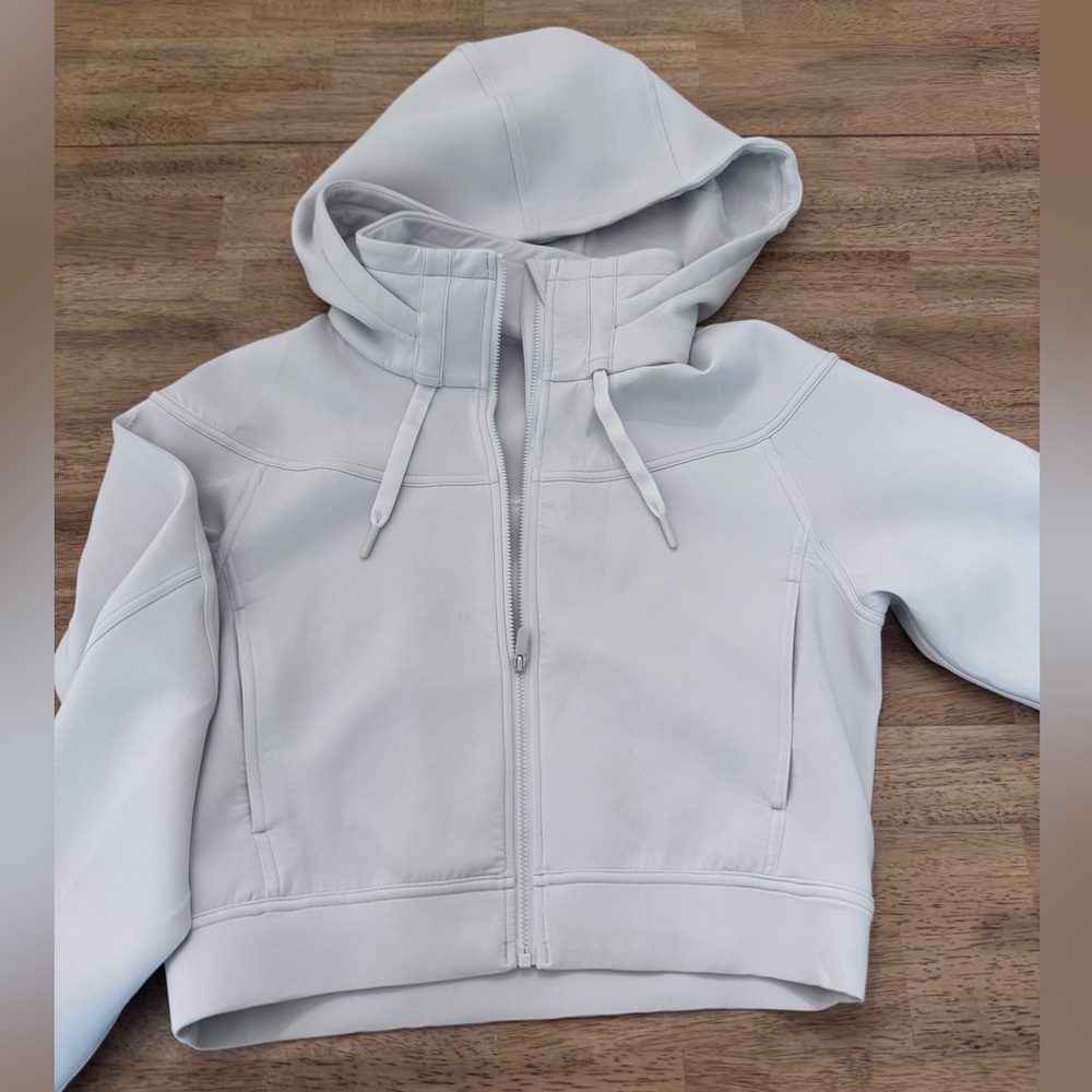 Lululemon Softstreme cropped full zip hoodie